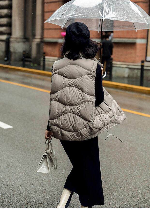 羽绒马甲，女装马甲，美惠百合