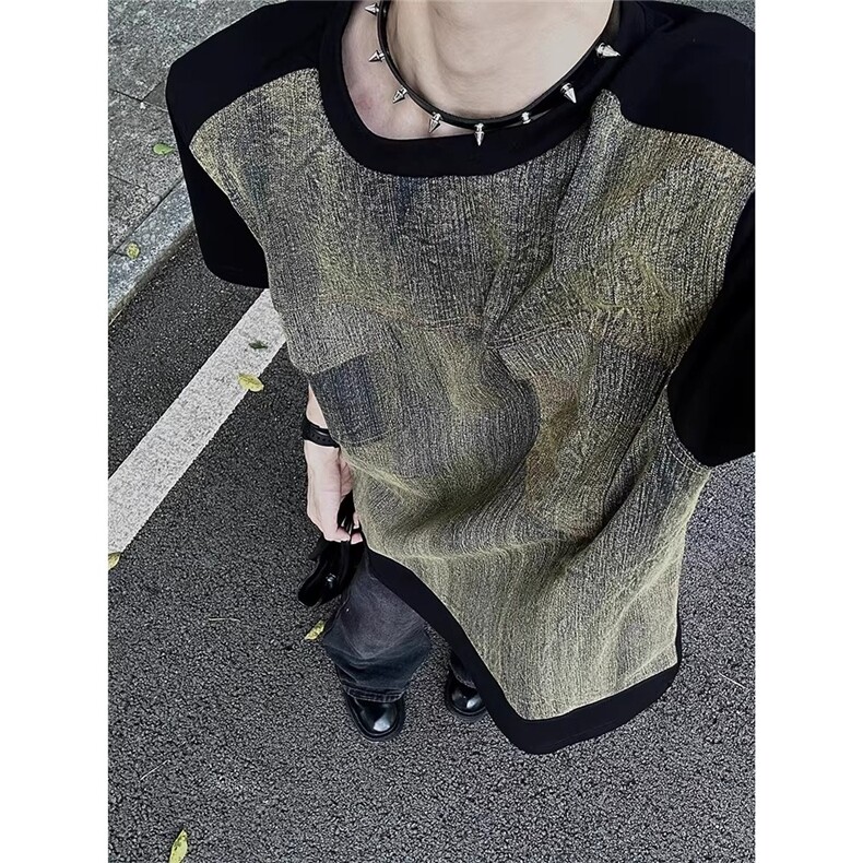 2025年夏季男短袖圆领宽松型T恤WA40-P50，男装T恤，星座208-5