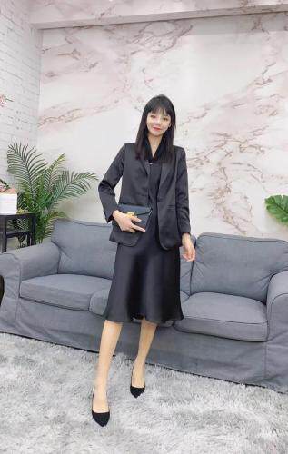 现货醋酸套装，女装职业装，艾涵o