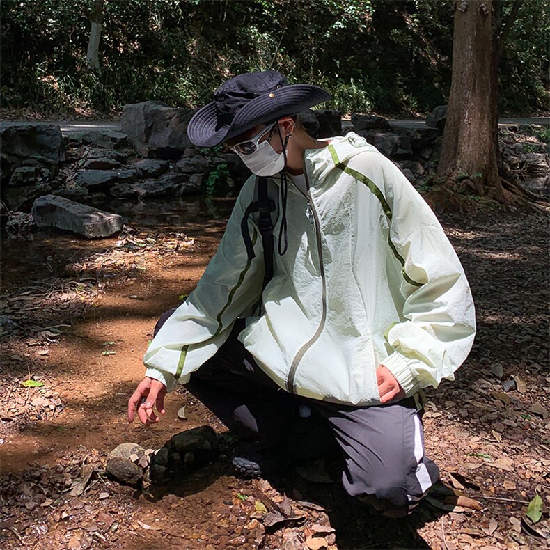 Wt304-P42山系连帽潮流防晒服,男装夹克,星座1501-1