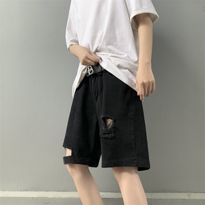 夏季新款破洞水洗牛仔短裤D0194-P38图片
