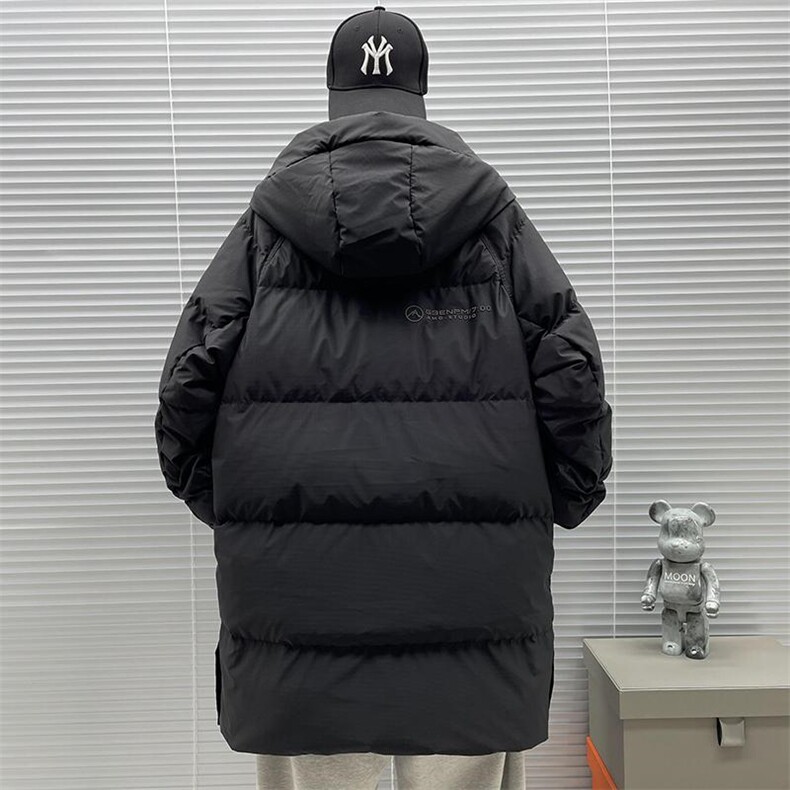 2024中长款90白鸭绒连帽羽绒服男,男装羽绒服,钱塘735