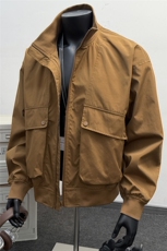 JK007假模大口袋工装教练飞行立领夹克聚酯纤维(S-3XL)TP38，男装夹克，电商A088