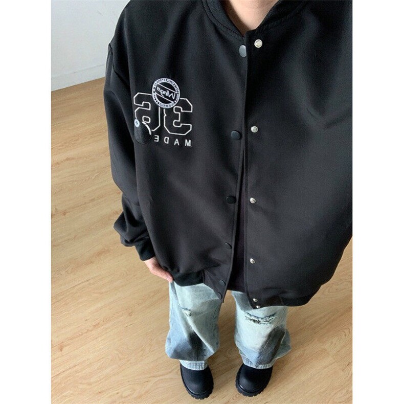 复古刺绣飞行夹克男女春秋小众宽松百搭棒球服外套JA222,男装夹克,星座1116A（原606A-3）