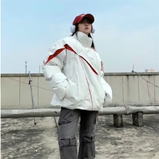 棉服美式高街高级感设计羽绒棉衣冬季帅气短款外套棉袄，男装棉衣，星座506A