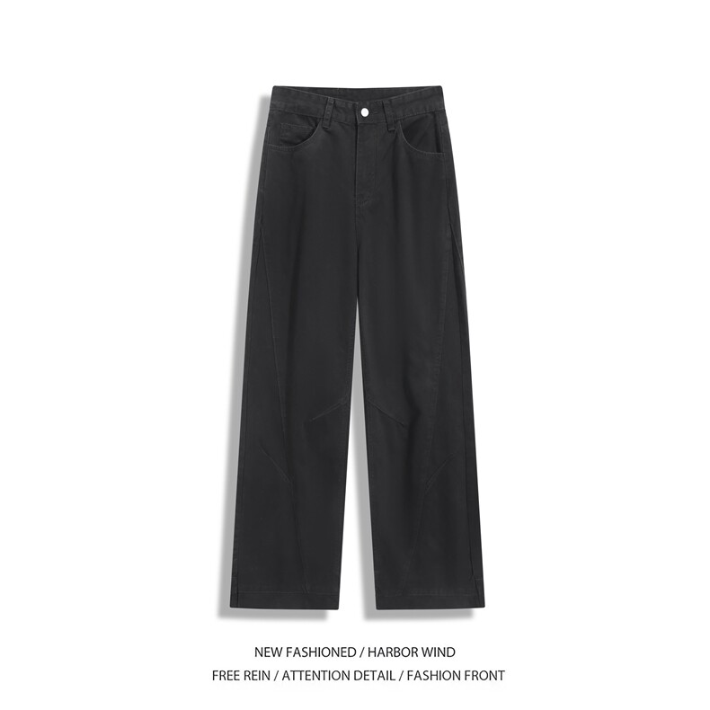 抖音品质潮流美式拼接解构设计弯刀工装裤B315-K25801-特p42控78,男装工装外套,电商B315