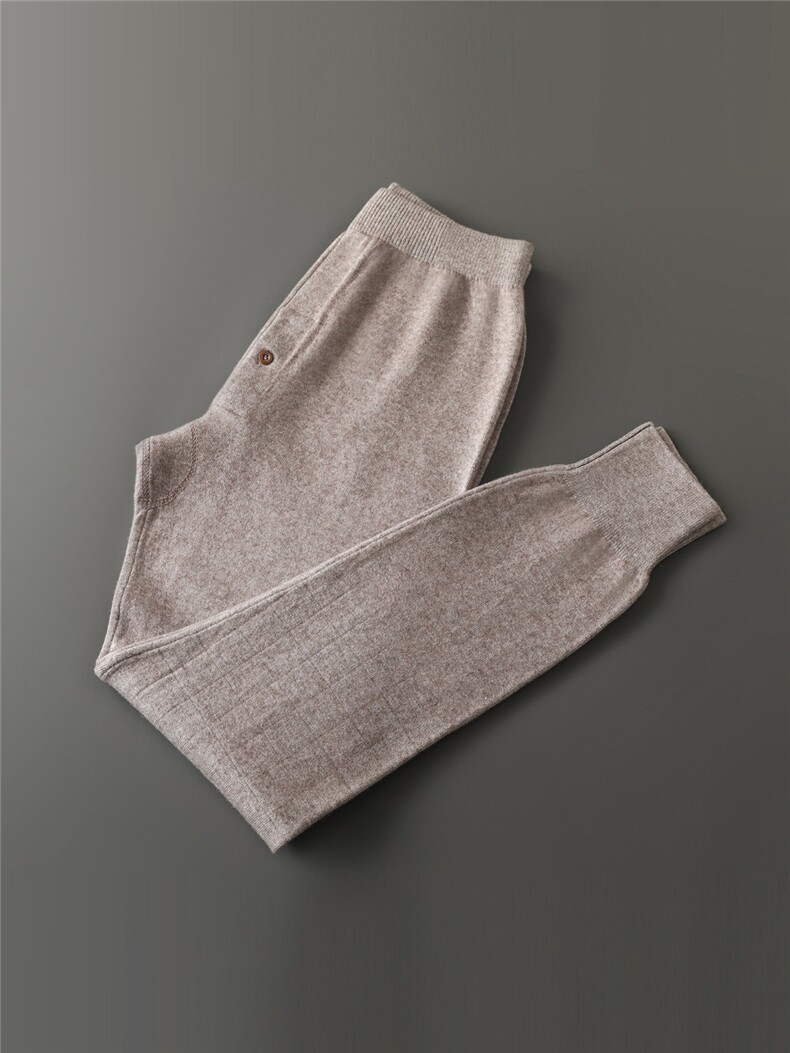 2025年秋季新款百搭女士男单面护膝裤，男装棉裤，片语羊绒