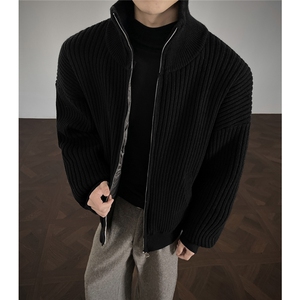 现货冬季新款针织毛衣拼接棉服男冬季MY5013-特P105控188图片