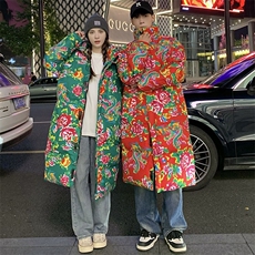 A3长款新中式男女大棉衣棉袄棉服保暖防寒团队表演出上款大差价，男装棉衣，星座115A(原星座507）