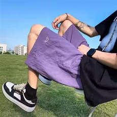 2025新款短裤男孩初中学生休闲运动裤男装潮流速干五分裤XD1106，男装牛仔裤，星座208-5