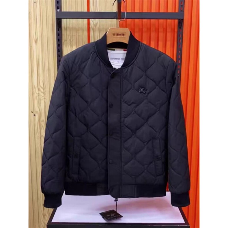 (网图)棒球领棉服菱形格薄棉百搭薄款棉衣棉外套313B-JK9858-P110,男装棉衣,星座313B