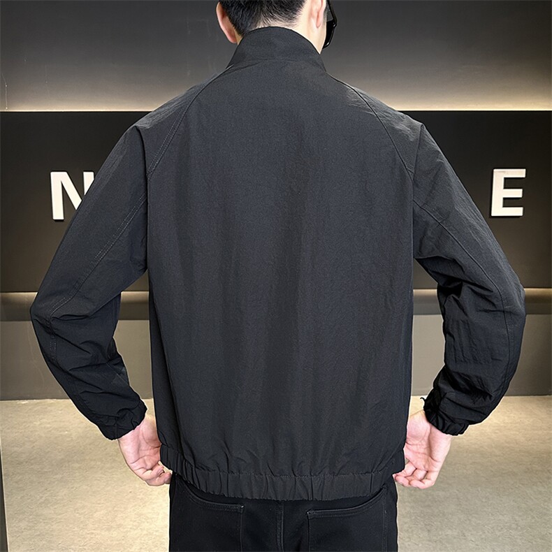2025新款秋季夹克外套男士立领衣服潮流新品男装上衣A225-8815,男装夹克,电商A225
