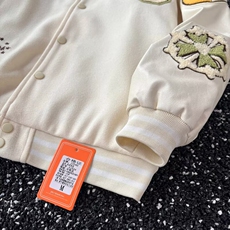 美式复古棒球服男女春秋款重磅刺绣vintage2025夹克宽松洋气外套，男装夹克，星座218-8