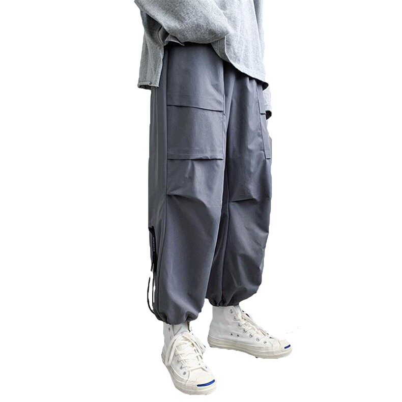 秋季男降落伞宽松直筒高街潮牌工装休闲长裤K807p25,男装工装外套,电商D315A