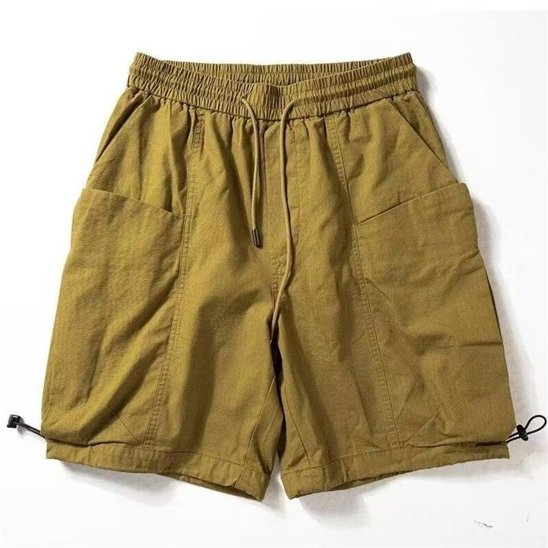 短裤男女夏季薄款纯棉裤子休闲中裤日系复古宽松直筒阔腿五分裤,女装休闲裤,星座1210-1