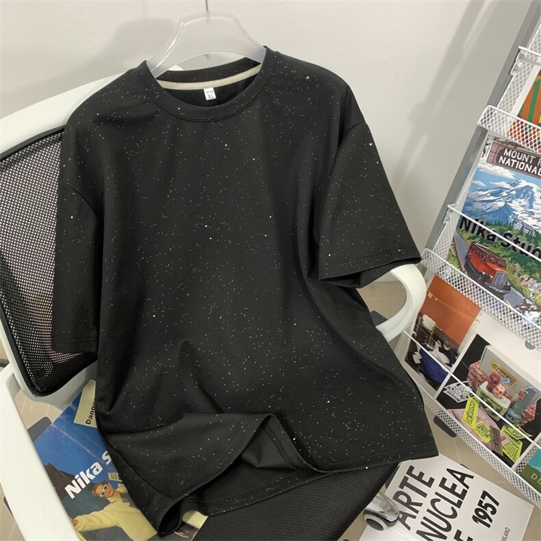 量大优供视频300g重磅满天星短袖t恤男xxt200-特p19,男装T恤,电商B371