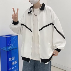 ins港风外套男秋季夹克运动美式棒球服上衣J5087P35，男装夹克，星座1116-2