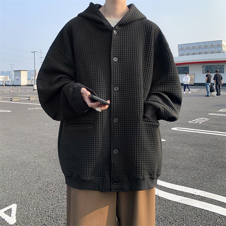 M-8XL春季高品质夹克卫衣加肥加大码连帽重磅开衫外套KS2102/P80,男装卫衣,电商B238
