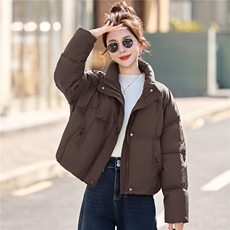 2025冬季新款羽绒服短款休闲加厚保暖90白鸭绒面包服，女装羽绒服，姿衣坊