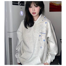 档口现货加绒刺绣卫衣情侣款WB608-P41，男装卫衣，星座412-3