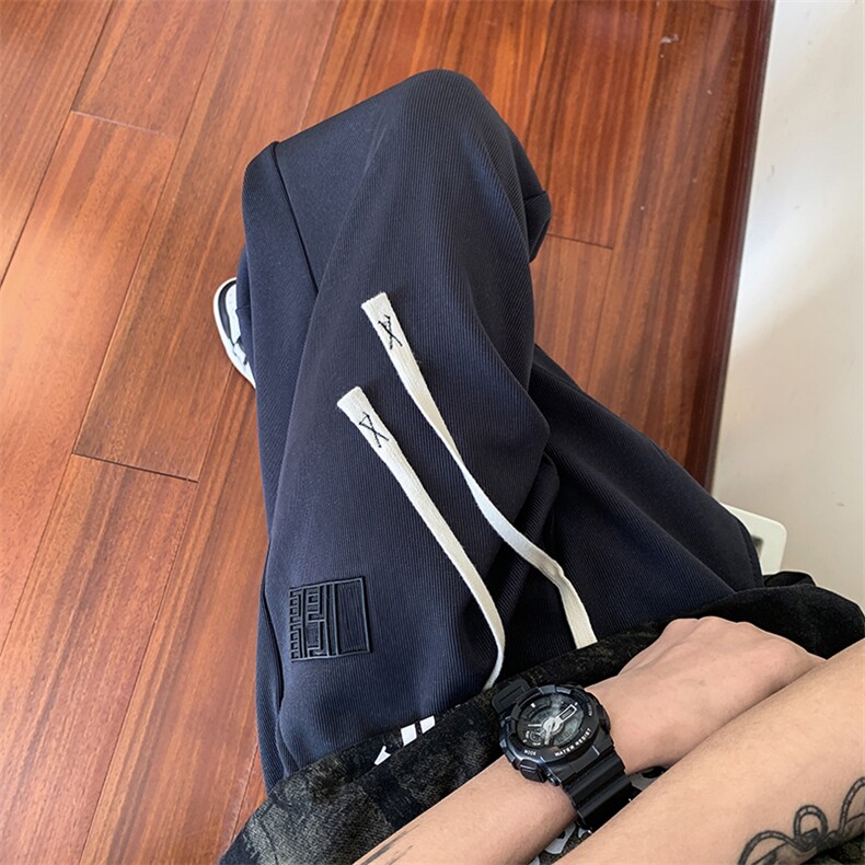 休闲裤男港风潮流帅气2023春秋新款ins宽松百搭卫裤K832*P45控68,男装休闲裤,星座227-2