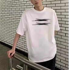 重磅夏季新款鲸鱼印花短袖T恤男宽松半袖百搭潮流休闲上衣潮，男装T恤，星座506A