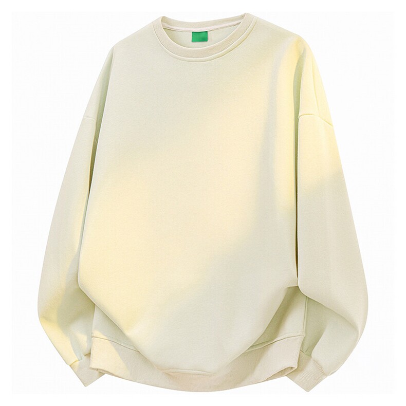 抖音得物高品质二开支持退换25春装美式宽松圆领纯色卫衣Y77，男装卫衣，电商A486