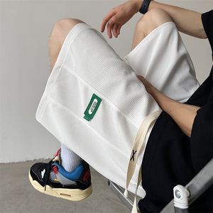 DK01-P25  现货M-5XL   280克华夫格夏季百搭休闲短裤宽松五分裤图片