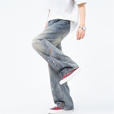 夏季新款泼墨牛仔裤K623P65，男装牛仔裤，电商A073