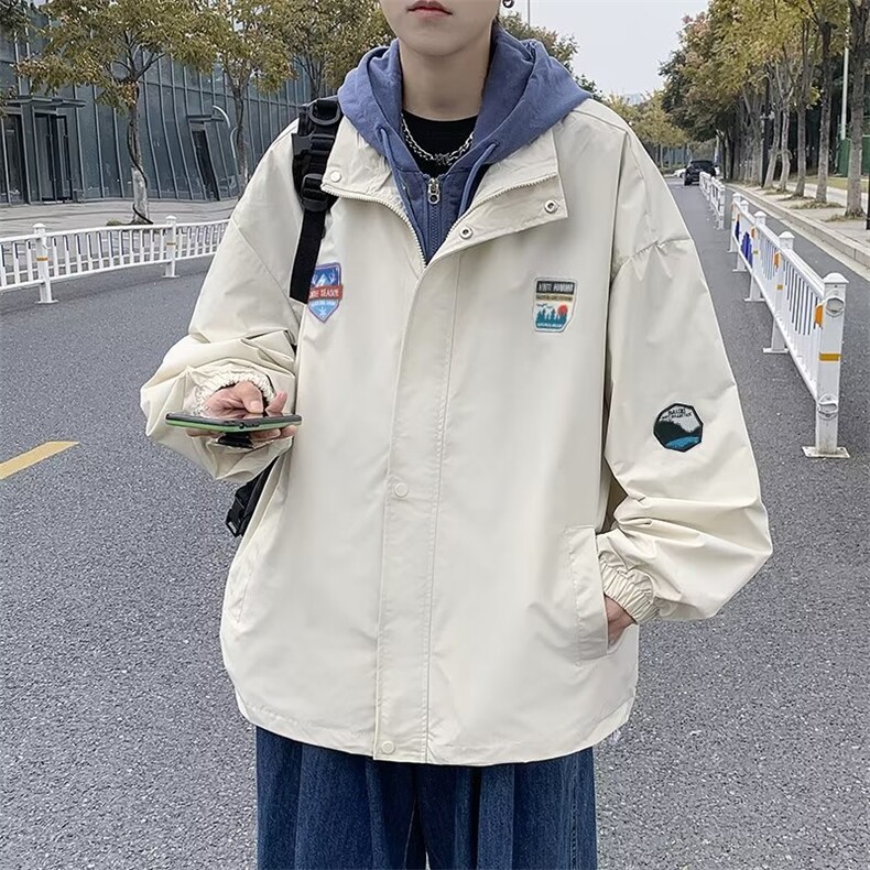 春季新款美式男外套假两件夹克LW28P55,男装夹克,星座1116-2