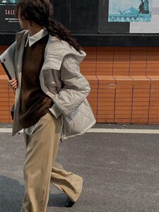 冬季·韩版带帽服，女装棉衣/棉服，hello september