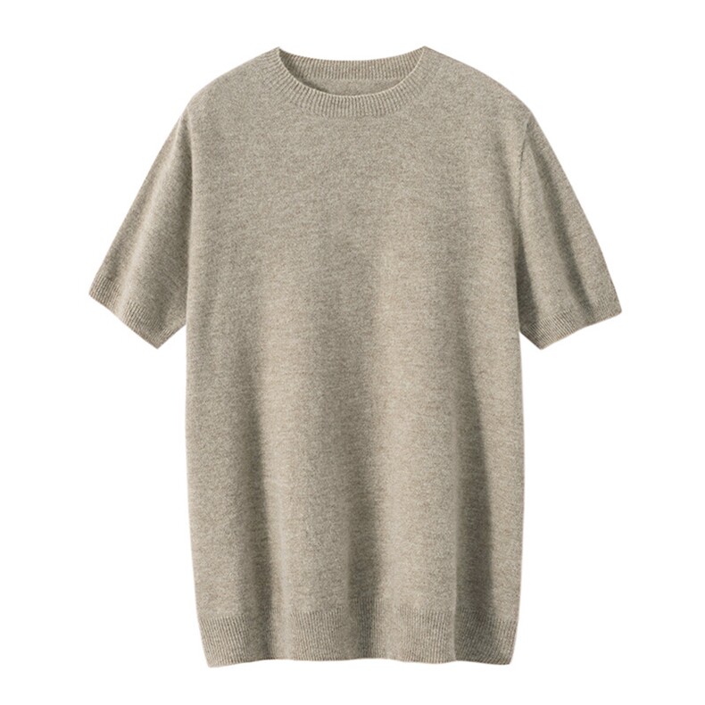 2024秋冬新款35%男士一线成衣圆领短袖衫男装，男装羊绒套衫，雪贝坊一店