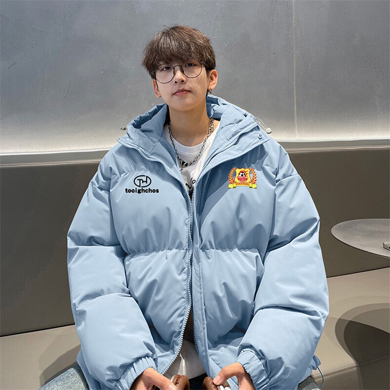 现货抖音得物可供视频三防加厚羽绒连帽棉衣外套面包棉服85533,男装棉衣,电商A486