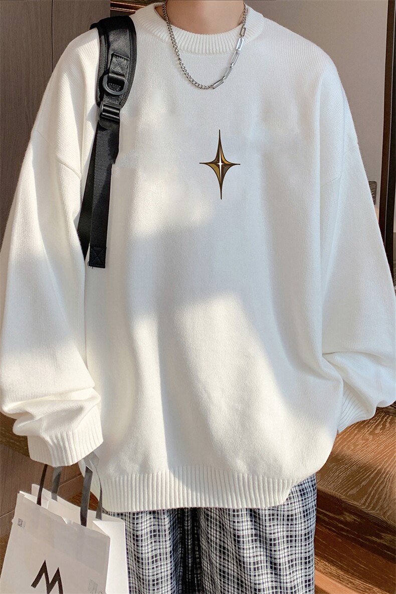 抖音供货、现货秋季冬圆领毛衣宽松打底衫D223A-MY2317-特P40,男装针织衫/毛衣,电商019-1