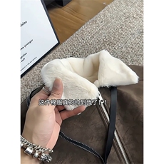 现货重磅硬挺boxy羽绒棉衣座山雕羊羔毛领洗水麂皮棉服冬外套，男装棉衣，电商A486-1