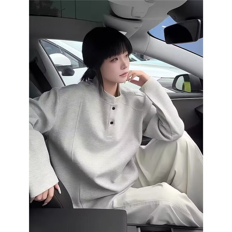 W54-P36流行文艺气质长袖卫衣百搭潮流新款原宿慵懒日系时尚,男装卫衣,电商B323A