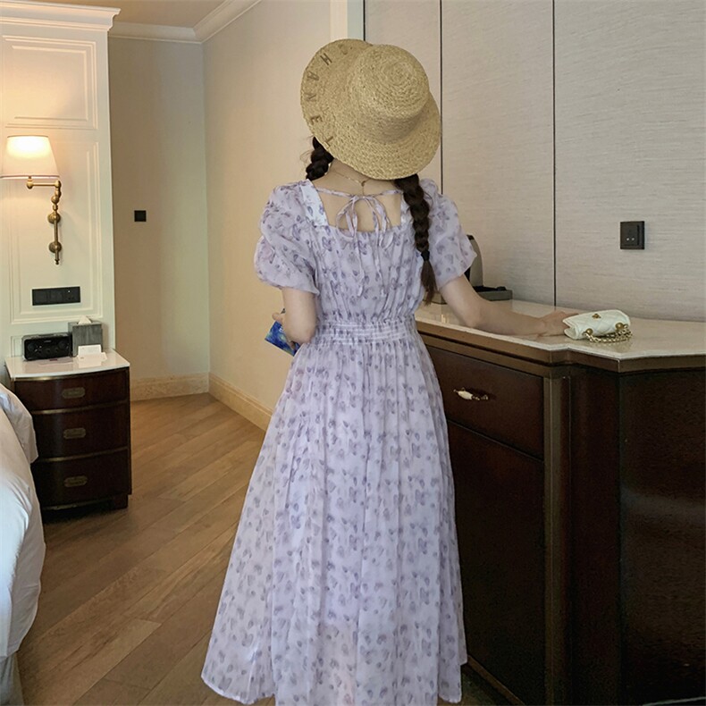 【新款现货】碎花连衣裙82369-P115-K165,女装连衣裙,辉之琳