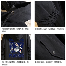 JK41234-P85纯棉连帽夹克男士大码工装夹克男砖墙，男装夹克，电商A040A