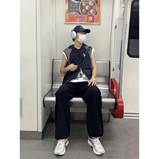 B221美式街头hiphop宽松户外工装休闲裤子LK23116-P60控78，男装休闲裤，电商B221