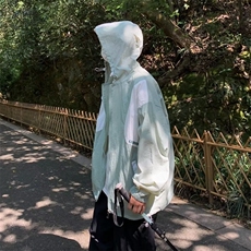 防晒衣男韩版潮流撞色连帽夏季薄款2024新款ins百搭外套YS12-P45，男装防晒衣，星座1109-3