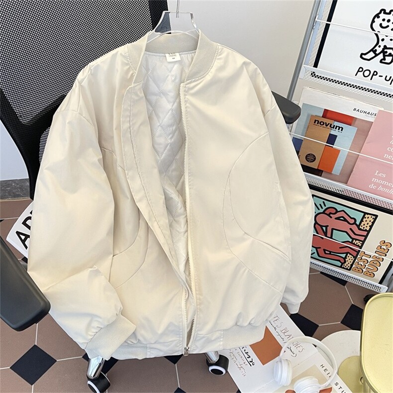 新款秋冬男士夹棉保暖夹克潮流复古时尚棒球服外套上衣,男装夹克,星座1013