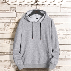 M-8XL 男日系纯色纯棉连帽卫衣 5032-1_9818P50图片