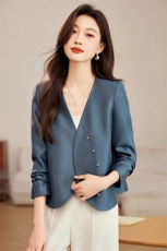 短外套女2025新款高档人丝绸高级质感加里布时尚大气减龄女士上衣，女装短外套，恋慕依尚