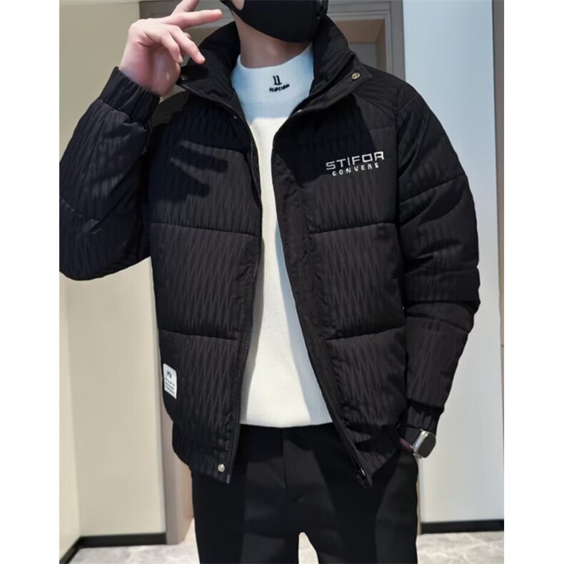 棉衣男士修身潮牌棉袄新款冬季时尚棉服痞帅外套 M605图片