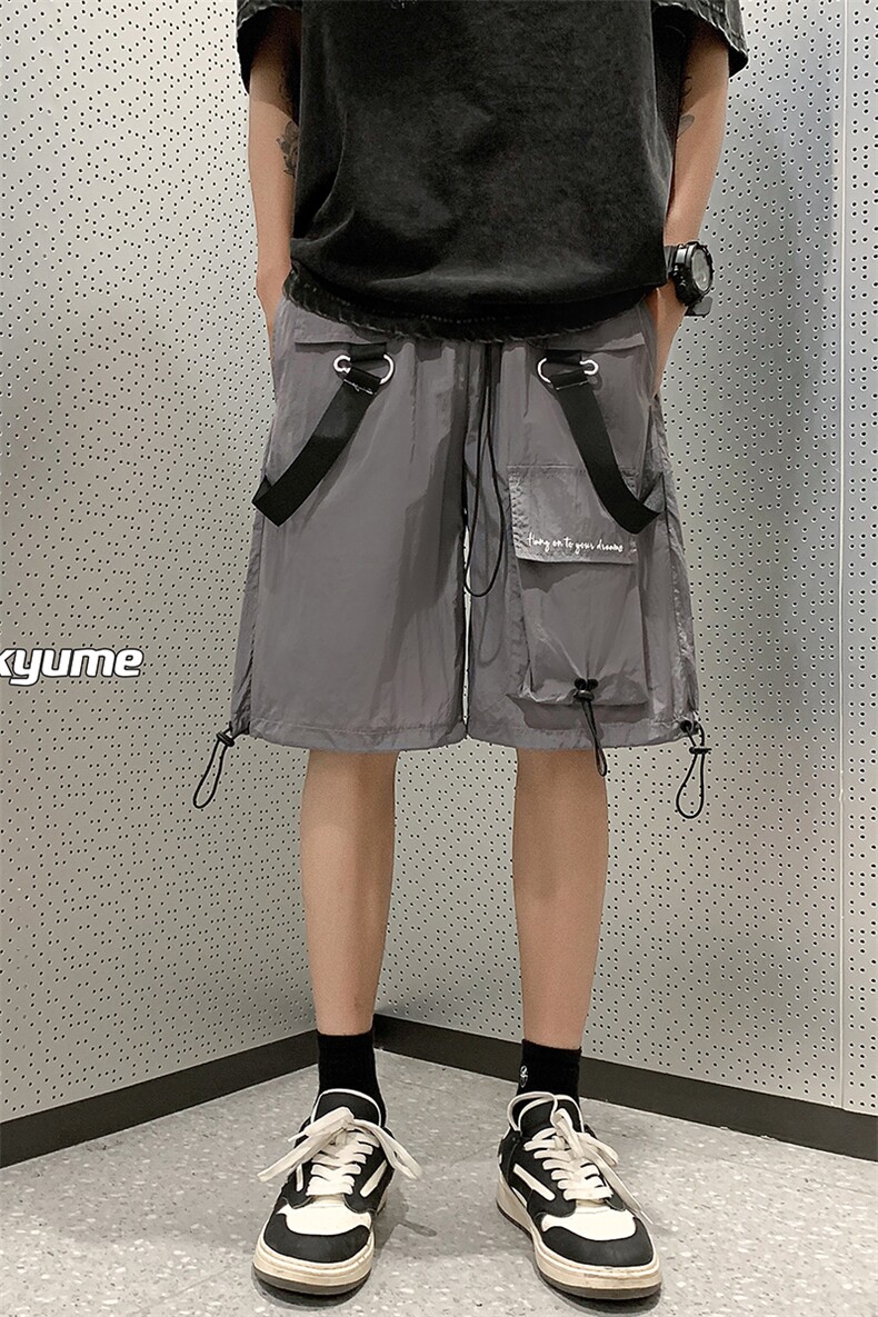 8XL-M特大码肌理感五分裤户外登山裤冲锋裤短裤男DK1502P49控68,男装休闲裤,电商D206-1