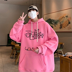已注册得物直播抖音高品质港风男宽松连帽卫衣外套W5040P45控68，男装卫衣，电商C408(原B339-1)