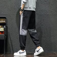 黑墙秋冬1男士拼色大码休闲裤QT91098%棉2%纤维，男装休闲裤，星座617B
