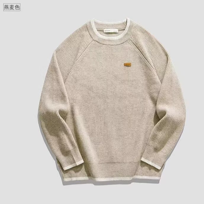 1506-1/QM4640/P60圆领毛衣针织男潮帅气秋冬季打底气质修身上衣,男装T恤,星座1506
