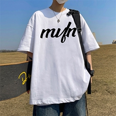 抖音得物二开现货220克夏装重磅美式高街宽松短袖t恤MT289，男装T恤，电商A486-1