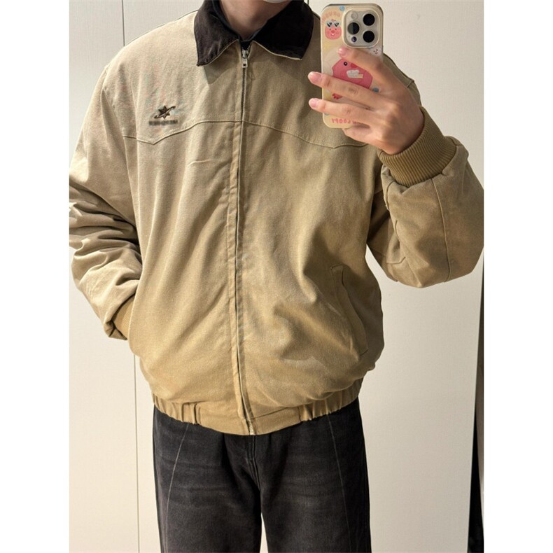 【有货】美式复古短款工装外套男春秋cleanfit夹克Y185CC-特P75图片